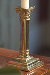 Richmond Corinthian Brass Candle Holder - Jefferson Brass Company