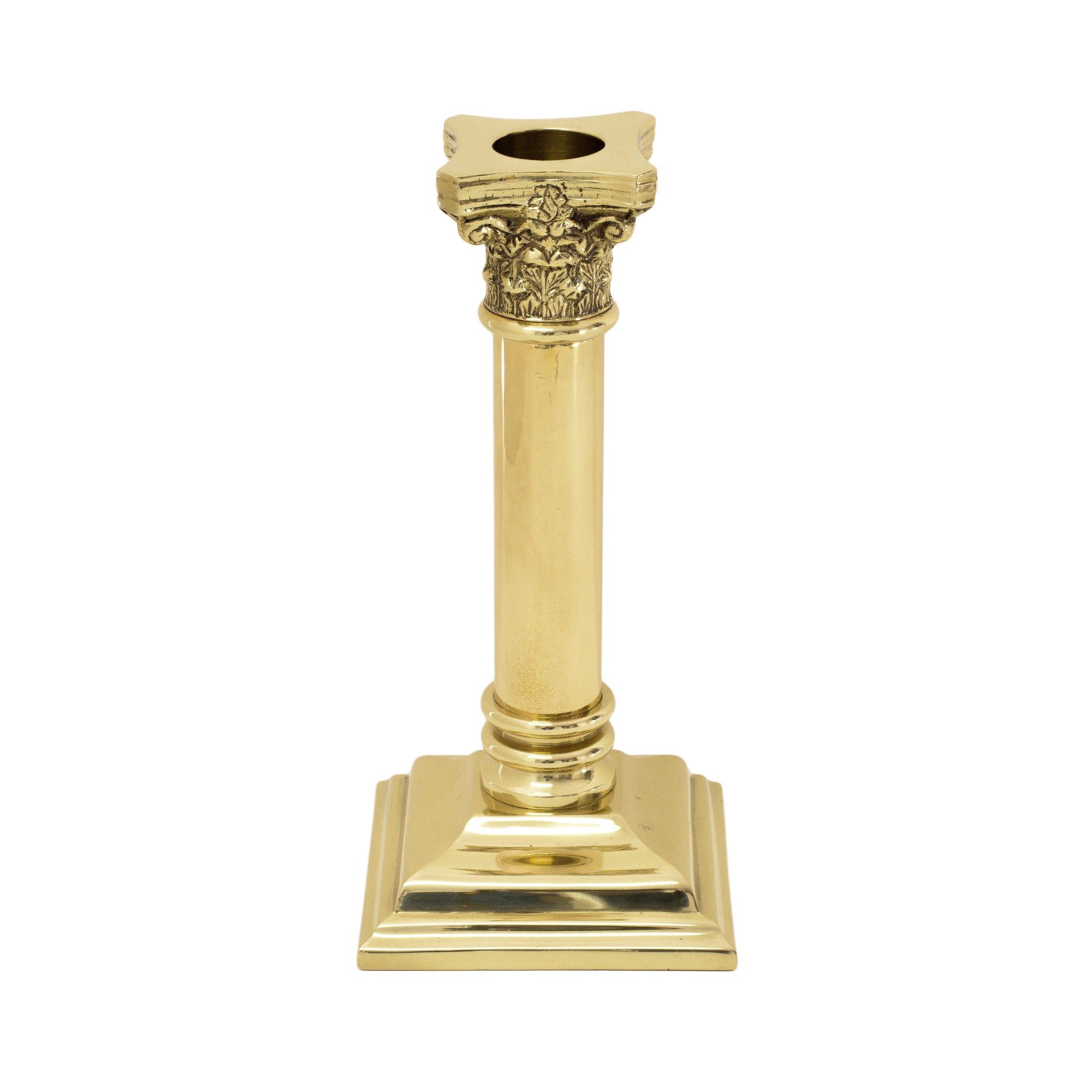 Richmond Corinthian Brass Candle Holder - Jefferson Brass Company