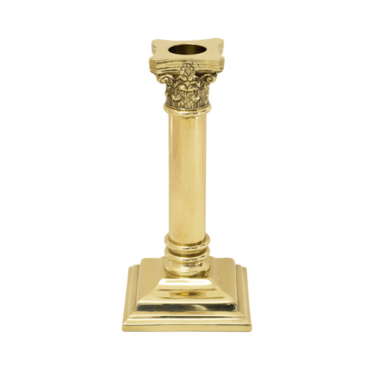 Richmond Corinthian Brass Candle Holder - Jefferson Brass Company