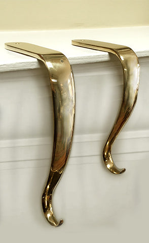 Extra Large Stocking Hanger hook - Jefferson Brass Company