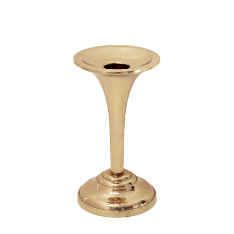 Brass Trumpet Candle Holder - Jefferson Brass Company