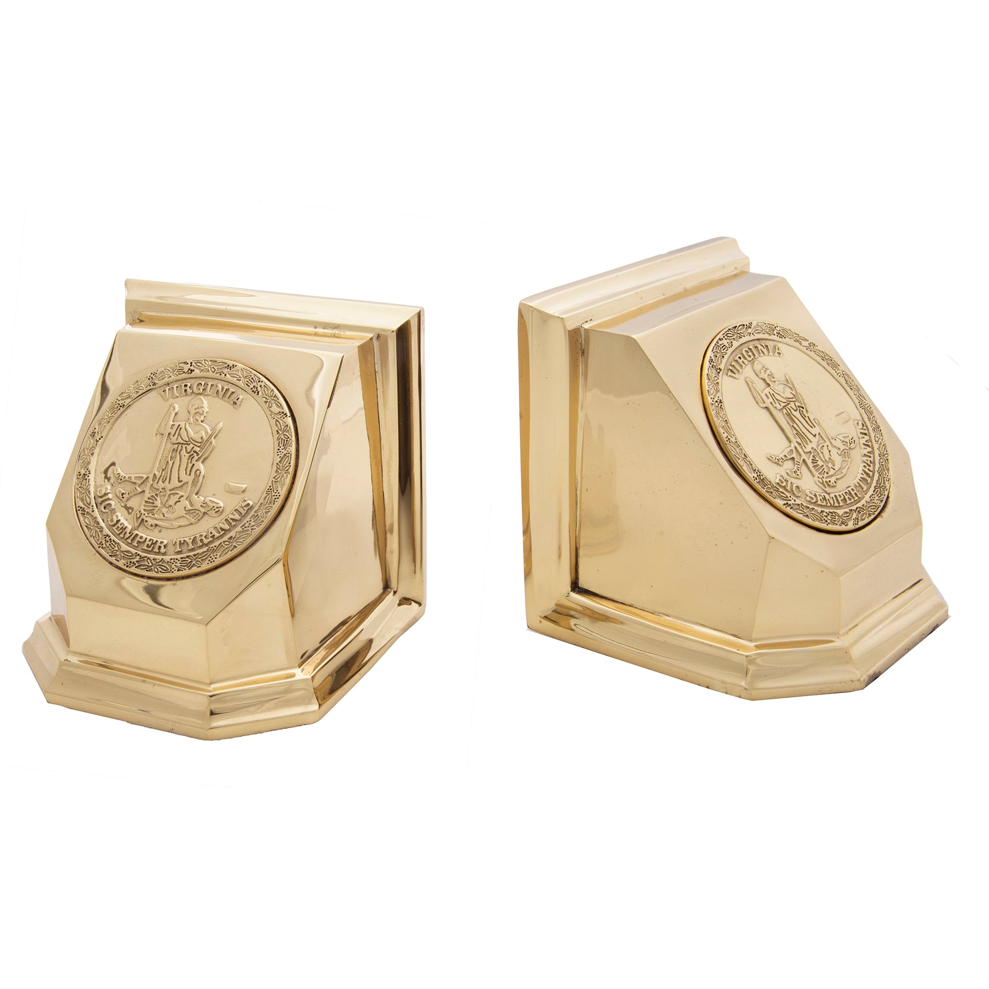 State Seal of Virginia Bookend (Pair) - Jefferson Brass Company