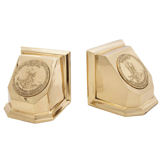 State Seal of Virginia Bookend (Pair) - Jefferson Brass Company