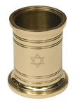 Star of David Pencil Cup - Jefferson Brass Company