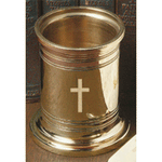 Engraved Cross Pencil Cup - Jefferson Brass Company