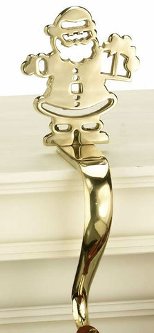 Silhouette Santa Stocking Holder - Jefferson Brass Company