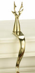 Brass Reindeer Stocking Holder - Jefferson Brass Company