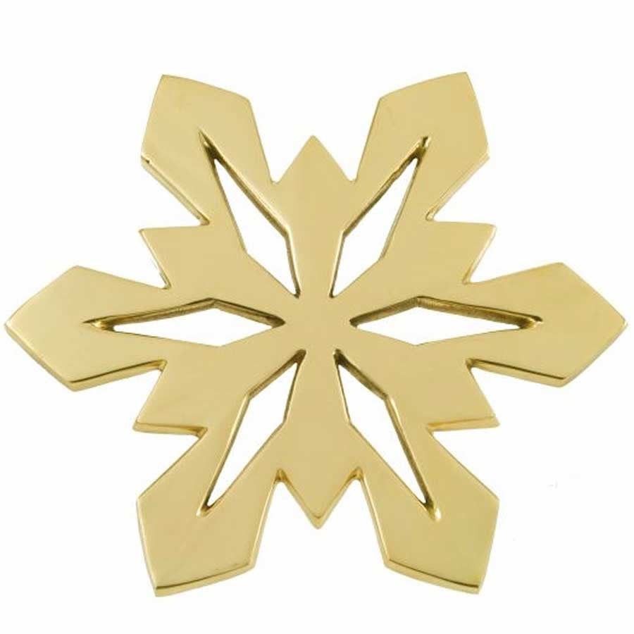 Brass Snowflake Trivet