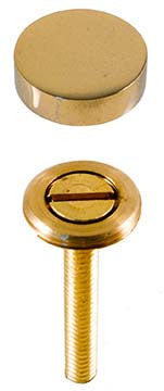 Brass Door Knocker Finishing Button - Jefferson Brass Company