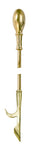 Elliptical Brass Firetool Poker - Jefferson Brass Company