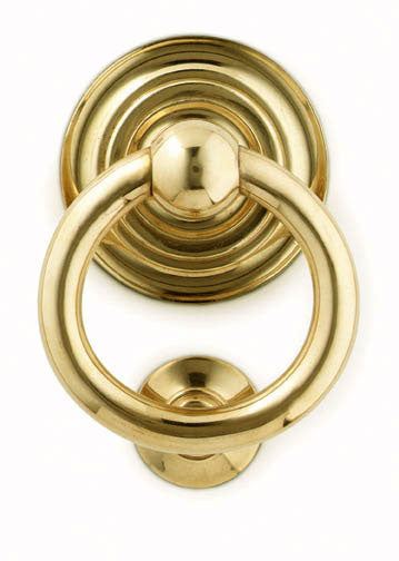 Classic Brass Ring Door Knocker - Jefferson Brass Company
